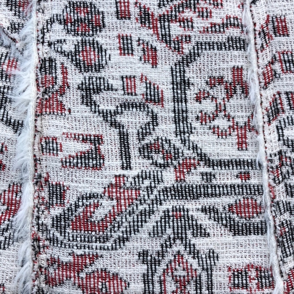 Anthro Hei Hei Jacquard Shearling Lined Vest, XS - Picture 8 of 8